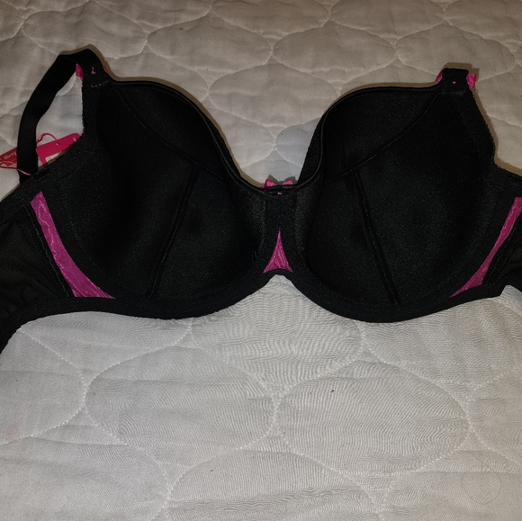 Curvy Kate Lola Balconette Bra Black/Boysenberry UK 28J / US 28J NWT - Picture 2 of 5